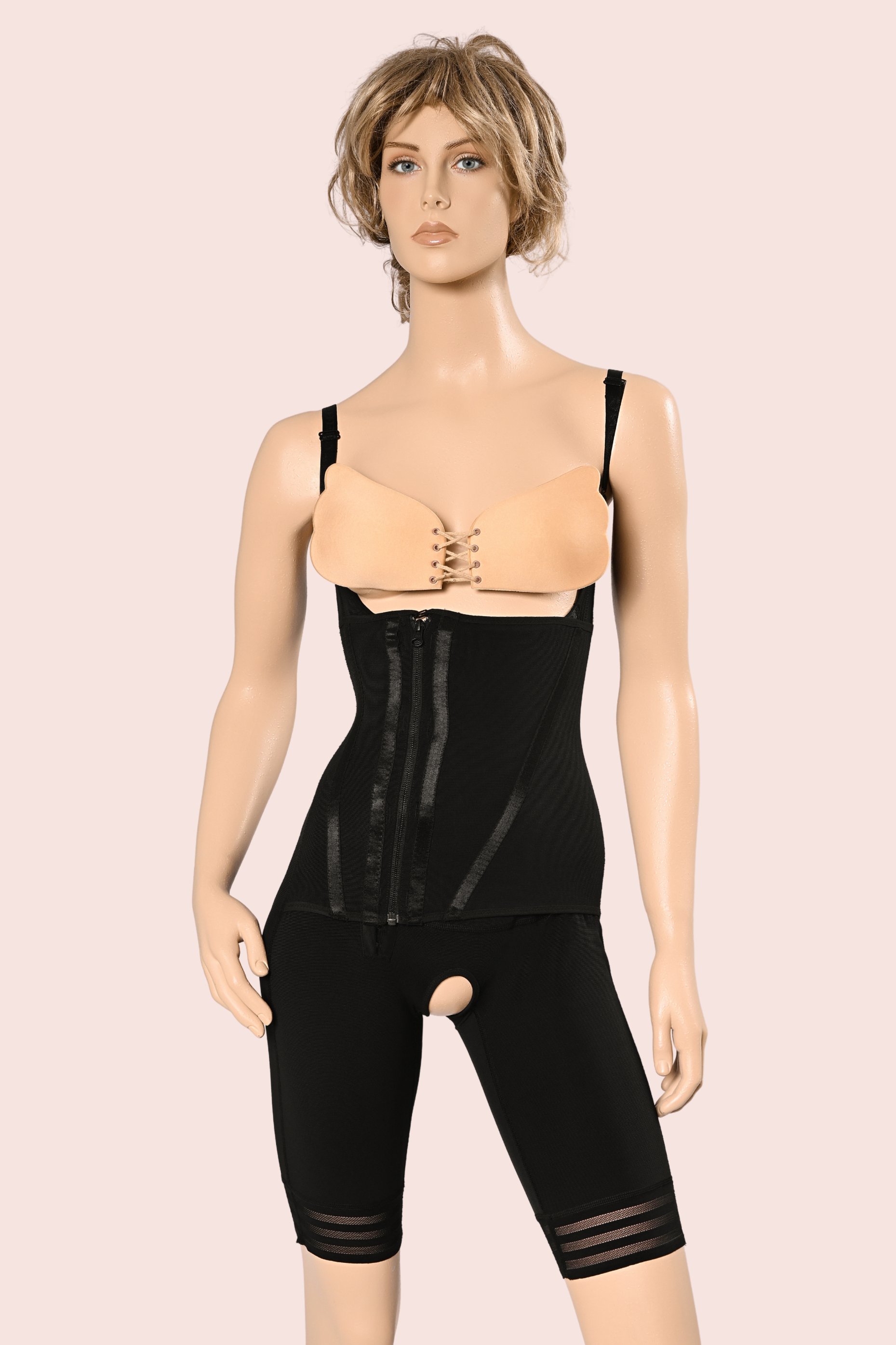 Short bodysuit with Side belt - B9092