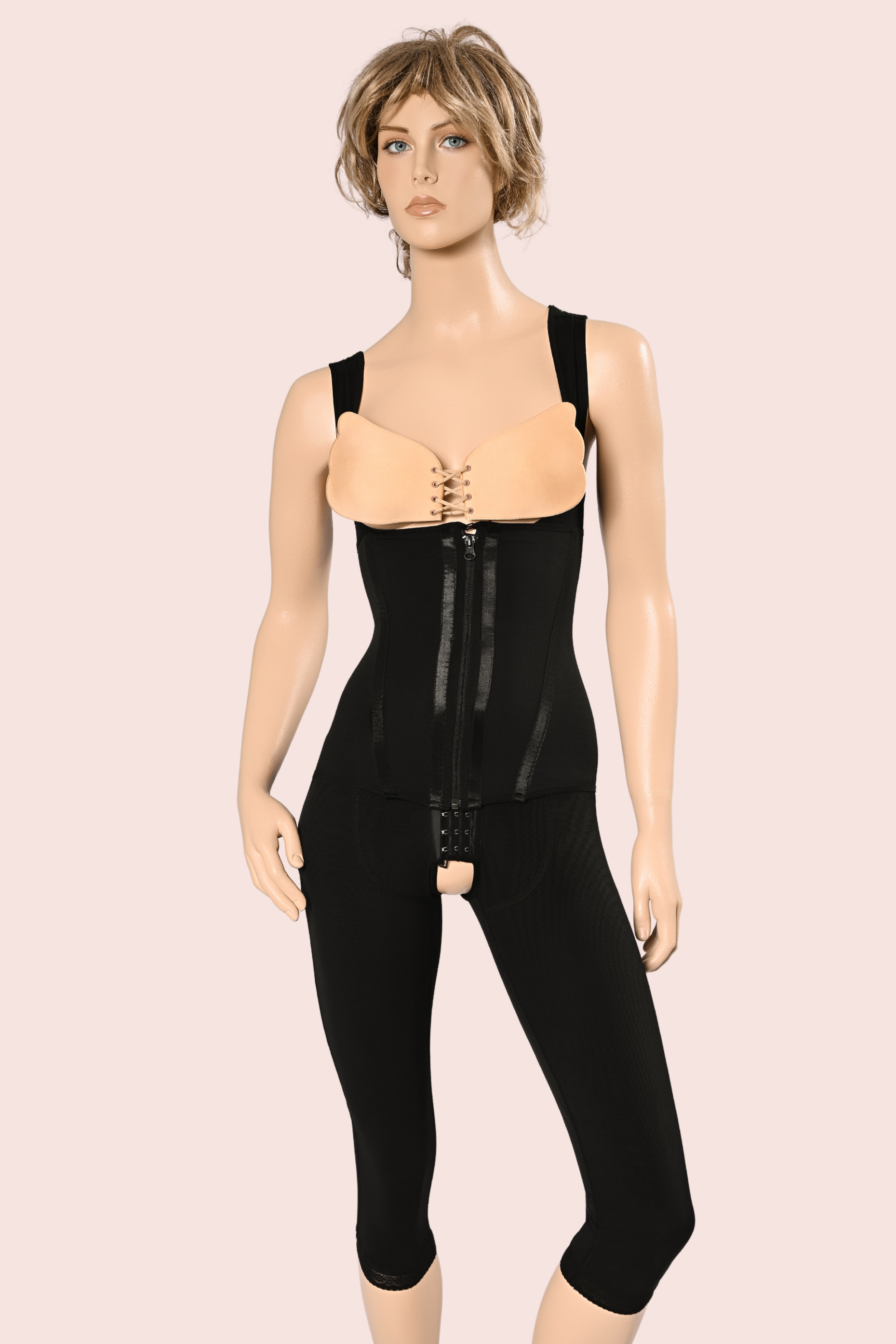 Underbust Bermuda Suit with Belt - B9029