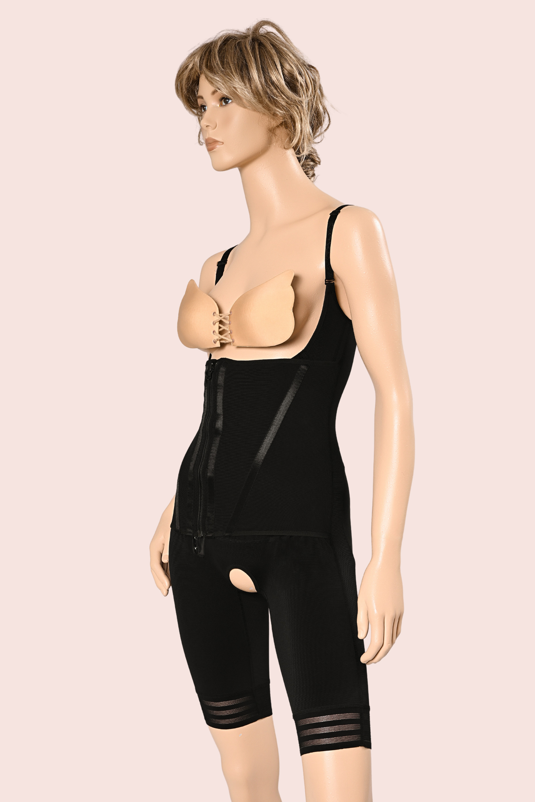 Short bodysuit with Side belt - B9092
