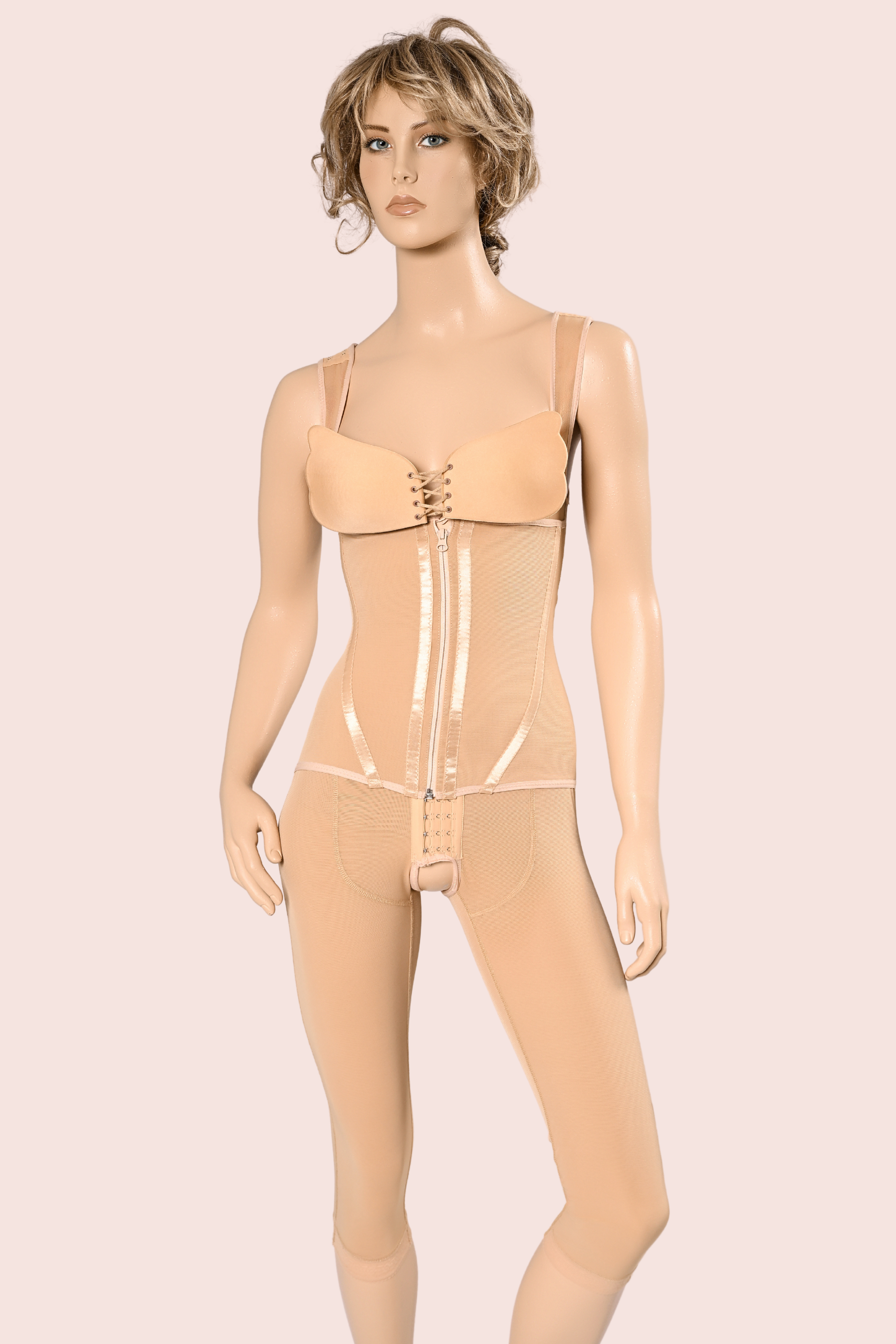 Underbust Bermuda Suit with Belt - B9029